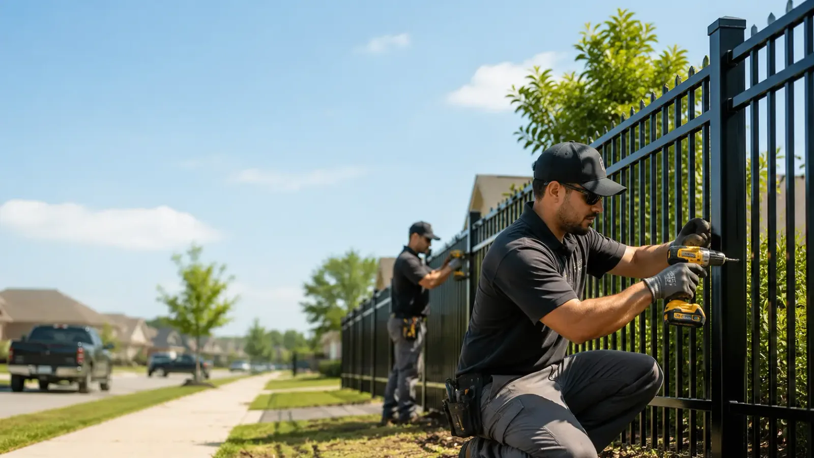 Metal Fence Installation in Jamestown, LA